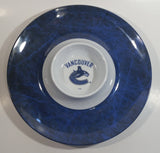 Vancouver Canucks NHL Ice Hockey Team Blue Plastic Nacho Serving Platter 13"