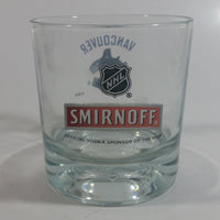 Rare Limited Release Smirnoff Vodka NHL Vancouver Canucks Ice Hockey Team Clear Glass Cup