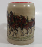 Vinage 1980 Ceramarte Brazil Anheuser Busch Budweiser Beer Embossed 3D Raised Relief Ceramic Stein Mug