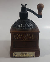 Vintage 1979 Jim Beam Kentucky Whiskey Coffee Mill 1856 Grinder Themed Regal China Liquor Decanter 750mL 8" Tall