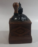 Vintage 1979 Jim Beam Kentucky Whiskey Coffee Mill 1856 Grinder Themed Regal China Liquor Decanter 750mL 8" Tall