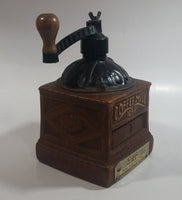 Vintage 1979 Jim Beam Kentucky Whiskey Coffee Mill 1856 Grinder Themed Regal China Liquor Decanter 750mL 8" Tall