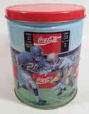 1994 Coca-Cola Coke Soda Pop Basketball, Football, Baseball Sports Themed 6" Tall Tin Metal Canister