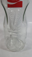 Rare Hard To Find Enjoy Coca-Cola Coke Soda Pop Layered Coke 10" Tall Glass Carafe Pitcher Jug Vase