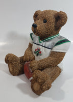 Very Hard To Find CFL Canadian Football League Grey Cup Championship Regina 2003 #03 Saskatchewan Roughriders 6 1/2" Tall Resin Teddy Bear Coin Bank Sports Team Collectible