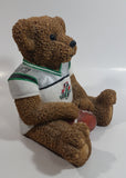 Very Hard To Find CFL Canadian Football League Grey Cup Championship Regina 2003 #03 Saskatchewan Roughriders 6 1/2" Tall Resin Teddy Bear Coin Bank Sports Team Collectible