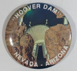 Hoover Dam Nevada and Arizona Round Circular 2" Button Pin Souvenir Travel Collectible