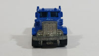 1999 Hot Wheels Peterbilt Dump Truck Semi Rig Blue Die Cast Toy Car Vehicle