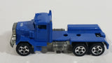 1999 Hot Wheels Peterbilt Dump Truck Semi Rig Blue Die Cast Toy Car Vehicle