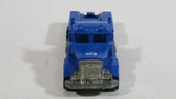 1999 Hot Wheels Peterbilt Dump Truck Semi Rig Blue Die Cast Toy Car Vehicle