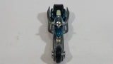 2008 Hot Wheels Team: Custom Bikes Hammer Sled Motorcycle Aqua Green Blue Die Cast Toy Motorbike Vehicle