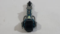 2008 Hot Wheels Team: Custom Bikes Hammer Sled Motorcycle Aqua Green Blue Die Cast Toy Motorbike Vehicle