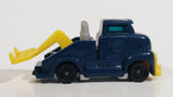 1997 Hot Wheels Tow Truck Dark Blue Plastic Body Die Cast Toy Car Vehicle McDonald's Happy Meal