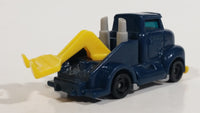 1997 Hot Wheels Tow Truck Dark Blue Plastic Body Die Cast Toy Car Vehicle McDonald's Happy Meal