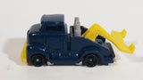 1997 Hot Wheels Tow Truck Dark Blue Plastic Body Die Cast Toy Car Vehicle McDonald's Happy Meal