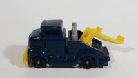 1997 Hot Wheels Tow Truck Dark Blue Plastic Body Die Cast Toy Car Vehicle McDonald's Happy Meal