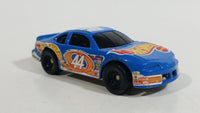 2000 Hot Wheels Racer Nascar #44 7/20 Blue Die Cast Toy Race Car Vehicle McDonald's Happy Meal