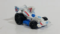 2013 Hot Wheels HW Racing Track Aces Tarmac Attack White Die Cast Toy Race Car Vehicle