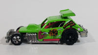 2012 Hot Wheels Demolition Derby Greased Gremlin Lime Green Die Cast Toy Car Vehicle