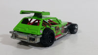 2012 Hot Wheels Demolition Derby Greased Gremlin Lime Green Die Cast Toy Car Vehicle