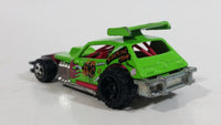 2012 Hot Wheels Demolition Derby Greased Gremlin Lime Green Die Cast Toy Car Vehicle