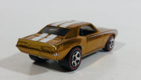 Rare 2008 Hot Wheels Classics 4 '69 Camaro Spectraflame Gold Die Cast Toy Muscle Car Vehicle Red Line 5SP