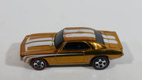 Rare 2008 Hot Wheels Classics 4 '69 Camaro Spectraflame Gold Die Cast Toy Muscle Car Vehicle Red Line 5SP