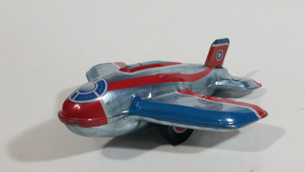 2011 Schylling Vintage Style Jet Airplane Plane Tin Toy Reproduction