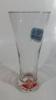 Vancouver Canucks NHL Ice Hockey Circa 1970/71 Vintage Logo 7" Tall Clear Pilsner Glass with Red NHL Crest Bottom