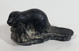 Beaver Soapstone Carved Sculpture Ornament w/ Original Sticker