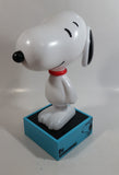 2015 Peanuts Worldwide Snoopy Cartoon Comic Strip Character 11 1/2" Tall Light Up Dog Shaped Glowing Lamp