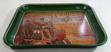 Vintage 1980s Peugeot Automobiles 10 1/2" x 13" Metal Beverage Serving Tray Automotive Car Collectible