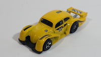 2019 Hot Wheels Volkswagen Kafer Racer Moon Eyes Yellow Die Cast Toy Car Vehicle