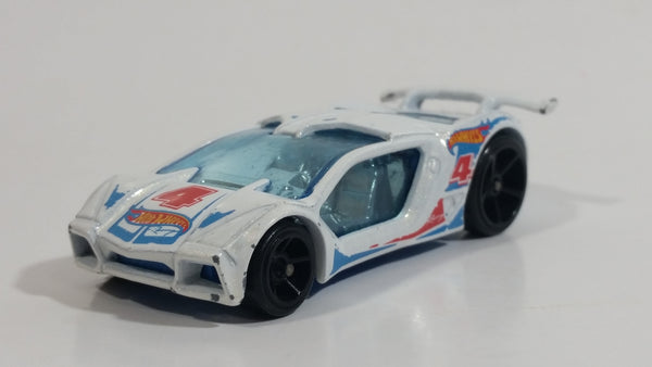 2014 Hot Wheels HW Race Race Team Impavido 1 White Die Cast Toy Car Vehicle