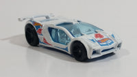 2014 Hot Wheels HW Race Race Team Impavido 1 White Die Cast Toy Car Vehicle