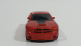 2007 Hot Wheels Dodge Charger SRT8 Metalflake Dark Orange Die Cast Toy Car Vehicle