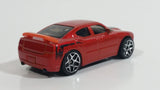 2007 Hot Wheels Dodge Charger SRT8 Metalflake Dark Orange Die Cast Toy Car Vehicle