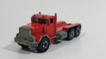 1989 Hot Wheels Peterbilt Dump Truck Semi Rig Red Die Cast Toy Car Vehicle - BW Hong Kong