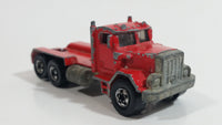 1989 Hot Wheels Peterbilt Dump Truck Semi Rig Red Die Cast Toy Car Vehicle - BW Hong Kong