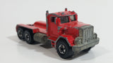 1989 Hot Wheels Peterbilt Dump Truck Semi Rig Red Die Cast Toy Car Vehicle - BW Hong Kong