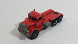 1989 Hot Wheels Peterbilt Dump Truck Semi Rig Red Die Cast Toy Car Vehicle - BW Hong Kong