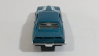 2010 Hot Wheels Muscle Mania 1969 Pontiac Firebird T/A Metalflake Aqua Blue Die Cast Toy Car Vehicle