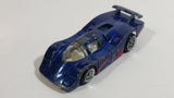 2001 Hot Wheels Pavement Pounder Sol-Aire CX-4 Blue Die Cast Toy Car Vehicle Opening Rear Hood