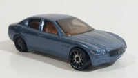 2004 Hot Wheels First Editions Maserati Quattroporte Steel Blue Die Cast Toy Luxury Car Vehicle 29/212