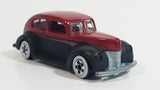 2007 Hot Wheels Since '68 '40 Ford 2-Door Metalflake Red and Black Die Cast Toy Hot Car Vehicle WW