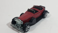 2001 Hot Wheels 1931 Duesenberg Model J ('31 Doozie) Dark Red Die Cast Toy Car Vehicle No. 176