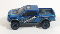 2016 Hot Wheels HW Hot Trucks '17 Ford F-150 Raptor Truck Metalflake Dark Blue Die Cast Toy Car Vehicle