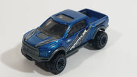 2016 Hot Wheels HW Hot Trucks '17 Ford F-150 Raptor Truck Metalflake Dark Blue Die Cast Toy Car Vehicle