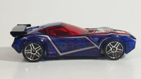 2008 Hot Wheels Phantom X-Raycers Nerve Hammer Metalflake Translucent Dark Blue Die Cast Toy Car Vehicle