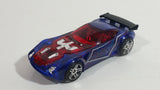 2008 Hot Wheels Phantom X-Raycers Nerve Hammer Metalflake Translucent Dark Blue Die Cast Toy Car Vehicle